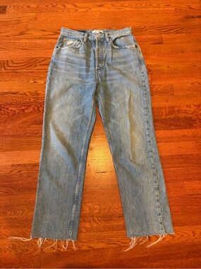 Redone 70s Ultra high rise stovepipe sz 27